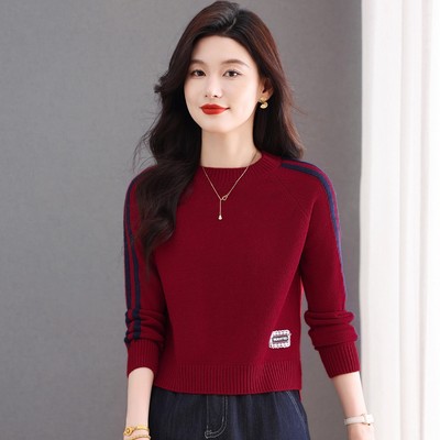 短款毛衣女小个子冬半高领针织衫