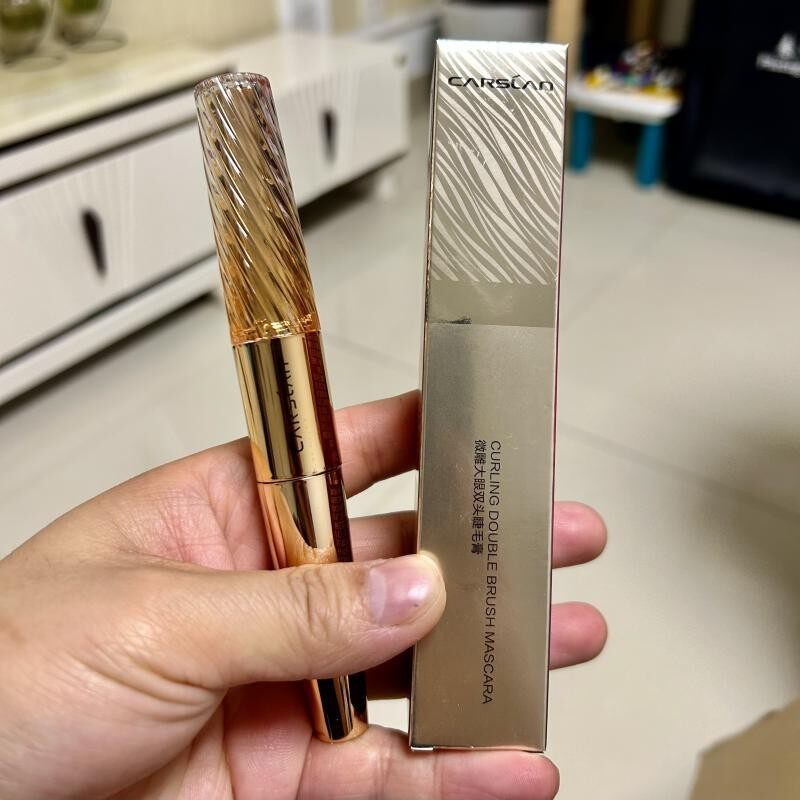 卡姿兰睫毛膏 微雕大眼双头纤长浓密防水防汗晕染黑色kazilan正品