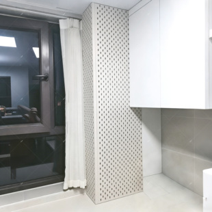 饰罩遮丑锅炉遮挡板开门 热水器遮挡罩洞洞板燃气管置物架排气管装