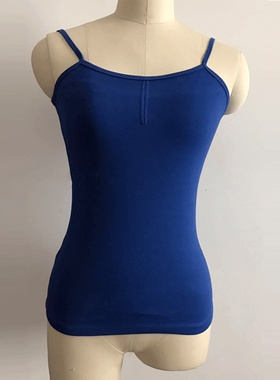 春秋舞蹈服健身吊带背心成人练功服女瑜伽修身显瘦上衣纯色打底衫