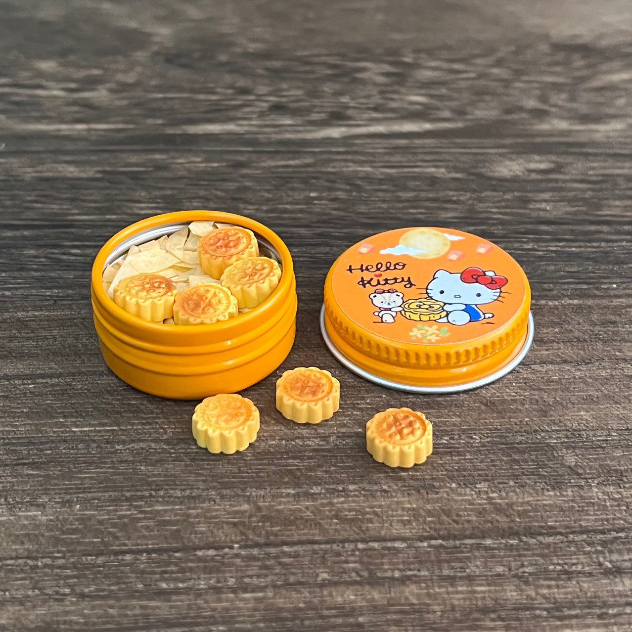 微缩娃娃屋迷你树脂食玩Kt月饼罐月饼盒过家家玩具摆件