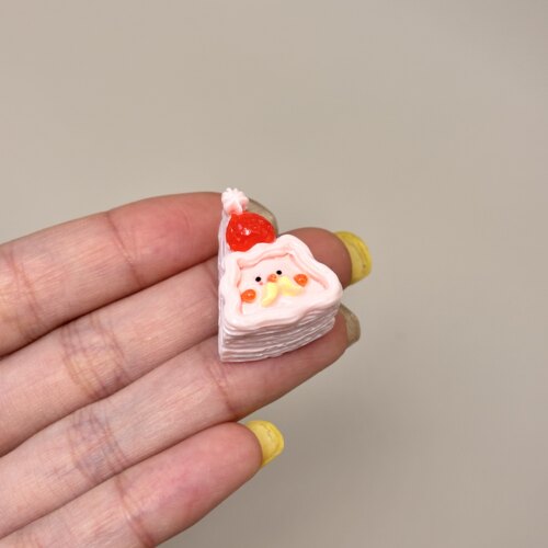 【圣诞老人蛋糕】微缩食玩甜品树脂配件diy饰品创意桌面摆件