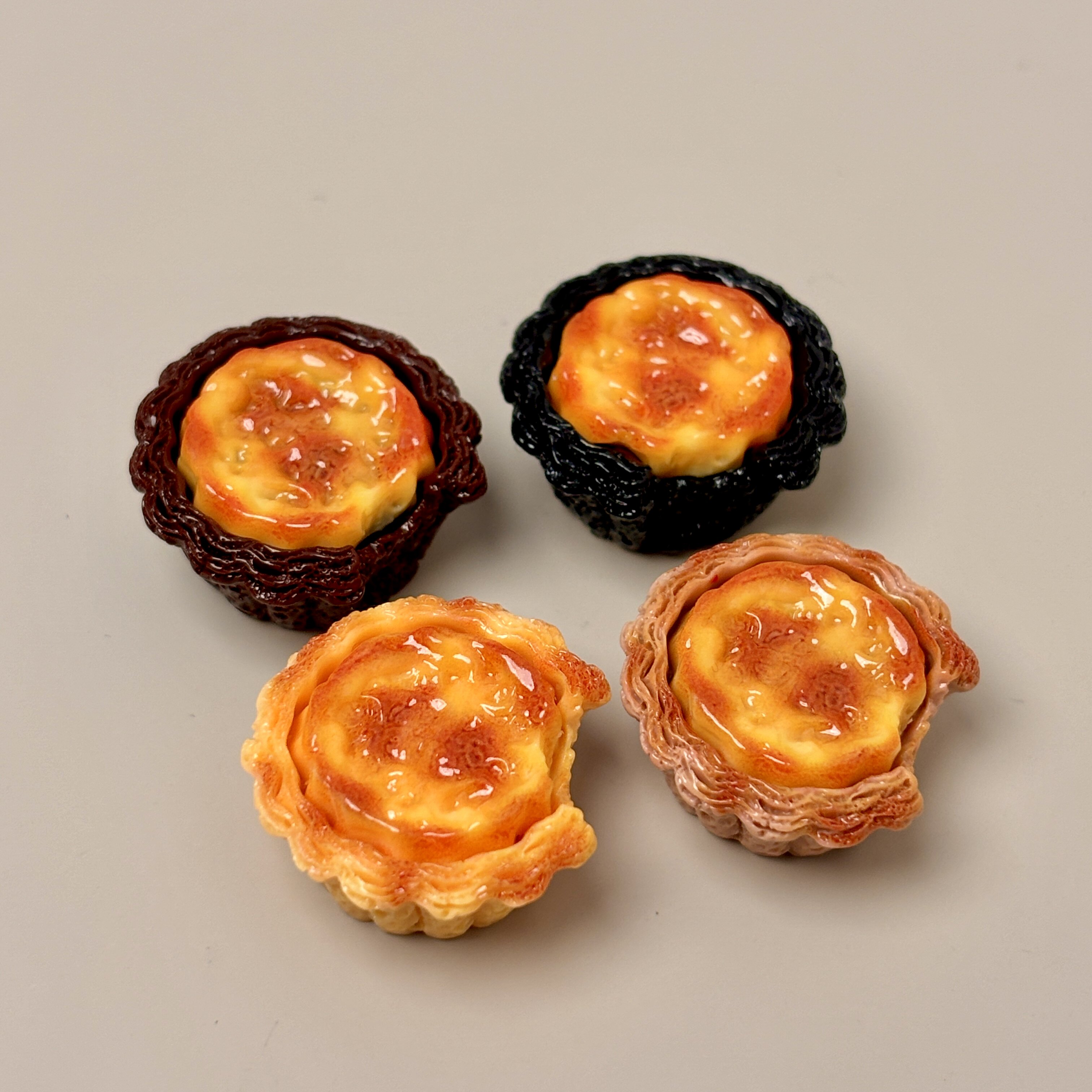 【蛋挞】卡通立体迷你仿真食物食儿童食玩