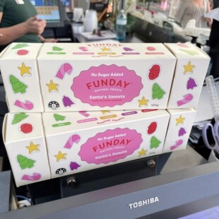 澳洲代购直邮 Funday 减指期小零食无蔗糖软糖50g酸桃子味小熊糖