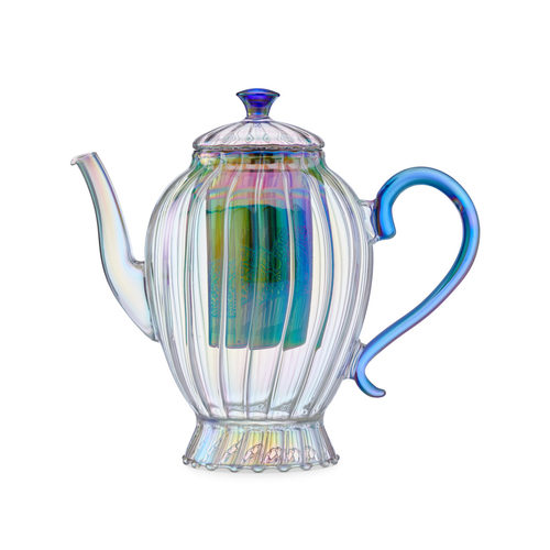 澳洲代购直邮T2 tea Valentina Glass情人节系列蜜桃色玻璃茶壶