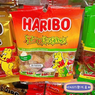 澳洲haribo哈瑞宝糖酸甜面tangfastics芒果软糖混合袋装 糖果零食