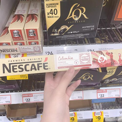 澳洲代购直邮Nescafe Farmers哥伦比亚浓缩果味咖啡胶囊| 10 pack