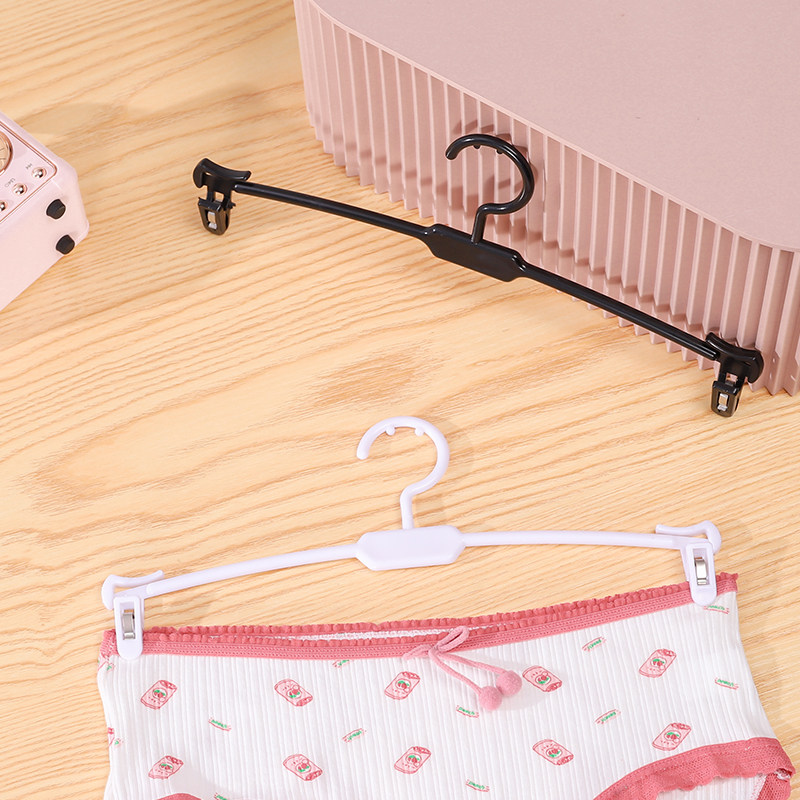 加粗多功能内衣内裤夹塑料衣架服装店衣服挂文胸内衣店衣架夹子
