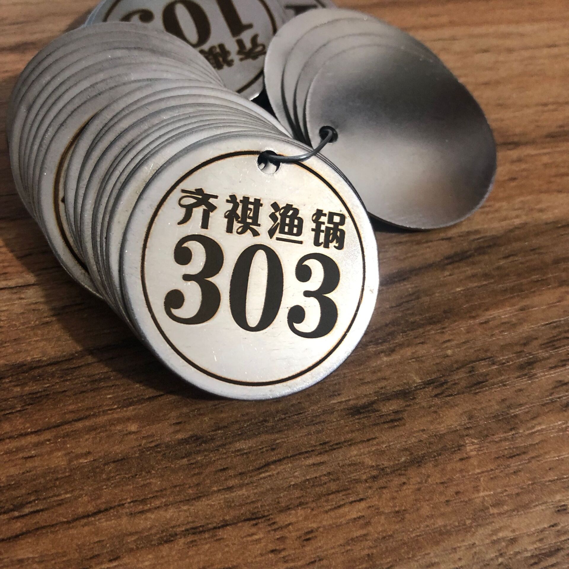 不锈钢号码牌数字金属号