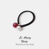 发绳简约气质韩国橡皮筋粗扎高马尾2025年新款 头绳女网红ins发圈