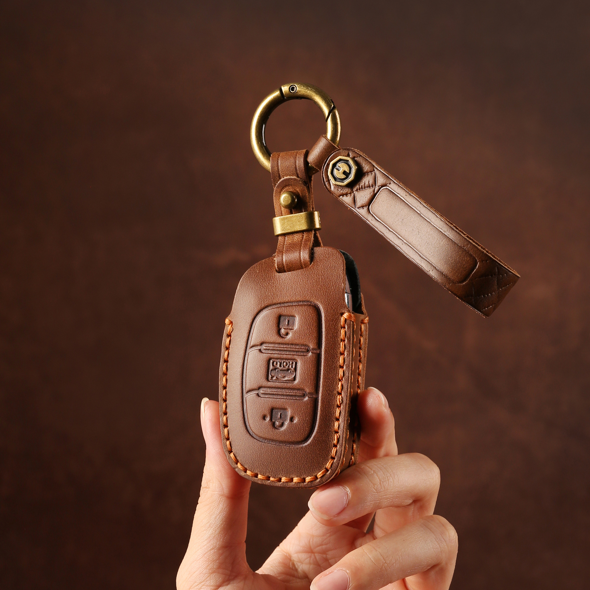 新款北京现代领动钥匙套ix35朗动名图ix25瑞纳伊兰特汽车钥匙包扣