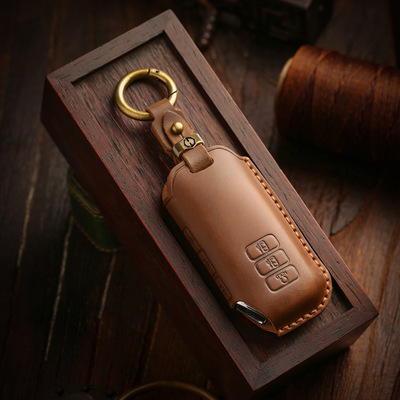 适用于起亚/KIA韩国KN索兰托钥匙套真皮索兰托商务车钥匙包壳扣