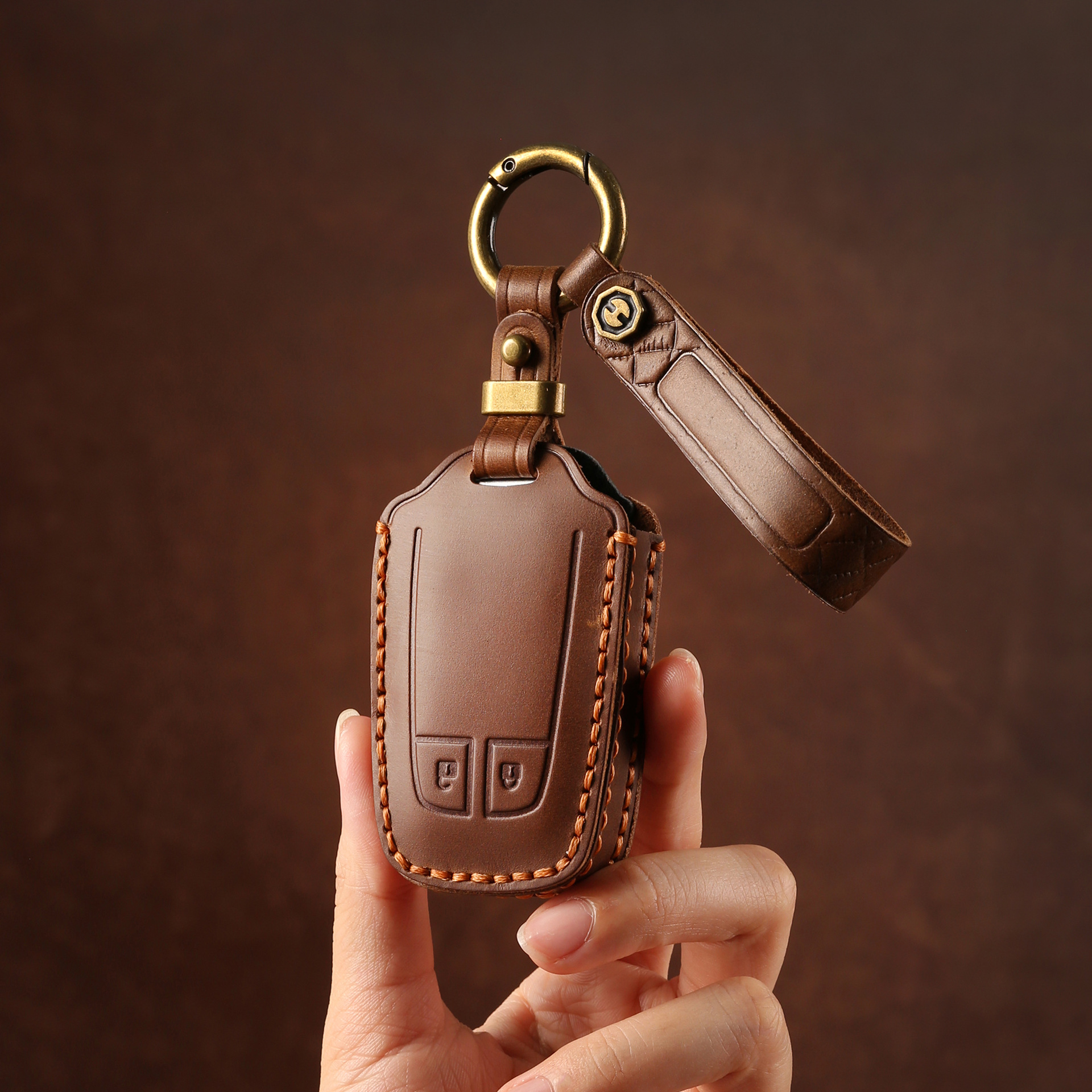 适用于五十铃钥匙套muX牧游侠D-MAX皮卡汽车全包钥匙保护壳扣真皮