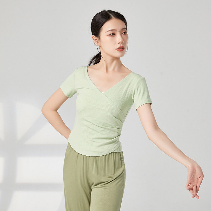 共妍现代舞古典舞练功服短袖上衣