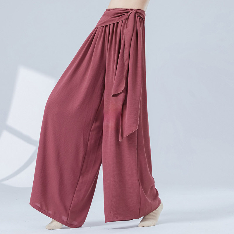 现代舞练功服女宽松阔腿裤形体训练舞蹈服中国古典民族舞跳舞裤子,运动/瑜伽/健身/球迷用品,现代舞服装,淘宝优惠券,粉丝福利购,淘宝优惠卷