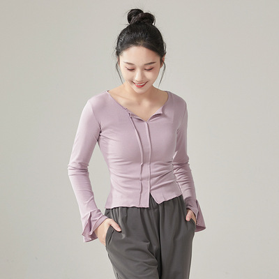 共妍古典舞教师练功服女秋季长袖