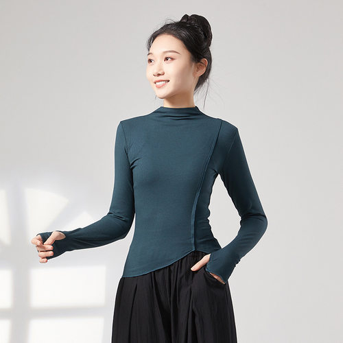 共妍现代舞练功服针织套指长袖