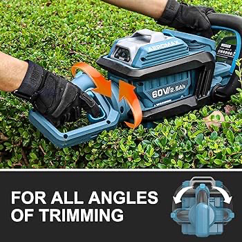 威士克WESCO 60V无刷锂电绿篱机充电修枝剪多功能园林工具大功率