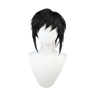 鬼灭之刃 富冈义勇cos假发一体绑发大反翘加厚蓬松cosplay假毛发