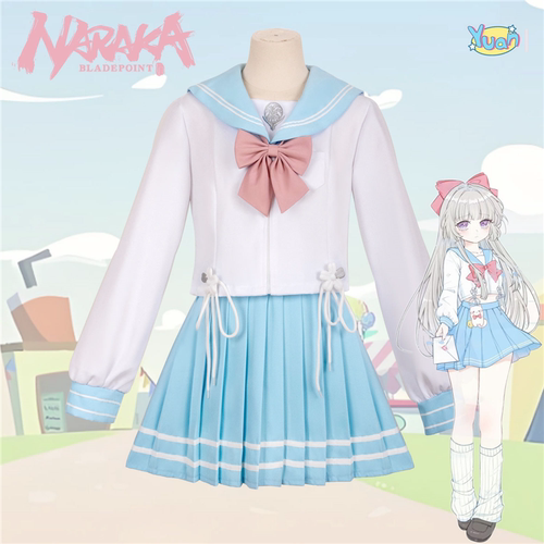 永劫无间胡桃cos服日常可穿春日序曲晨风水手服jk制服cosplay女装