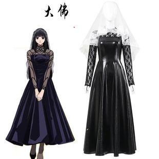 坂本日常大佛cos服大佛cosplay ORDER连衣裙女花嫁婚纱杀手cos服