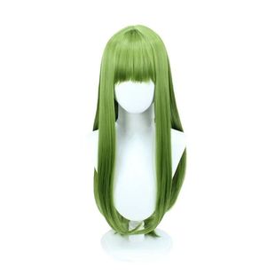 涂山红娘容容蓉蓉cos恩奇长发草绿色假发鲁鲁修cosplay扣子网