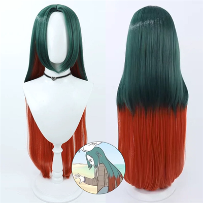 漫画 非人哉 精卫cos假发双拼色真头皮炎帝小女儿