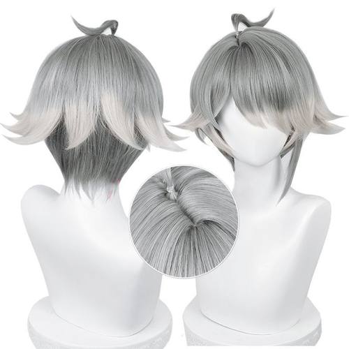 原神 海瑟姆  须弥  艾尔海森 cos假发 混色渐变 真头皮