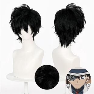 名侦探柯南 黑羽快斗cos假发 怪盗基德 倒毛头顶