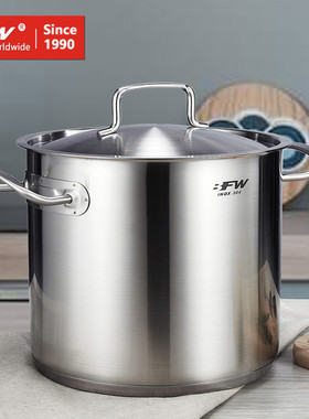 BFW家用大汤锅汤煲汤桶米桶米缸加深加厚304不锈钢22/24/26/28CM