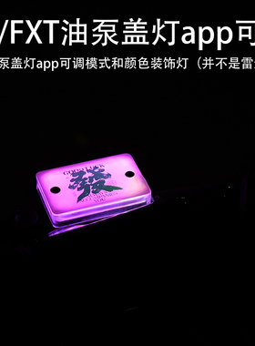 适用小牛FX FXT油泵盖灯 app可调多模式油泵灯 装饰改装配件直上