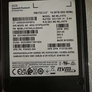 {议价}P26502-004 PM1733 15.36TB NVME