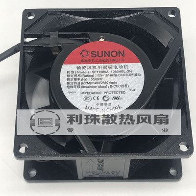 SUNON 8038 8CM SF11580A 1083HBL.GN 115V 12W 轴流变频小型风机