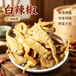 曾姐白辣椒湖南特产农家坛子菜新化白溪下饭菜腌辣椒卜辣椒500g