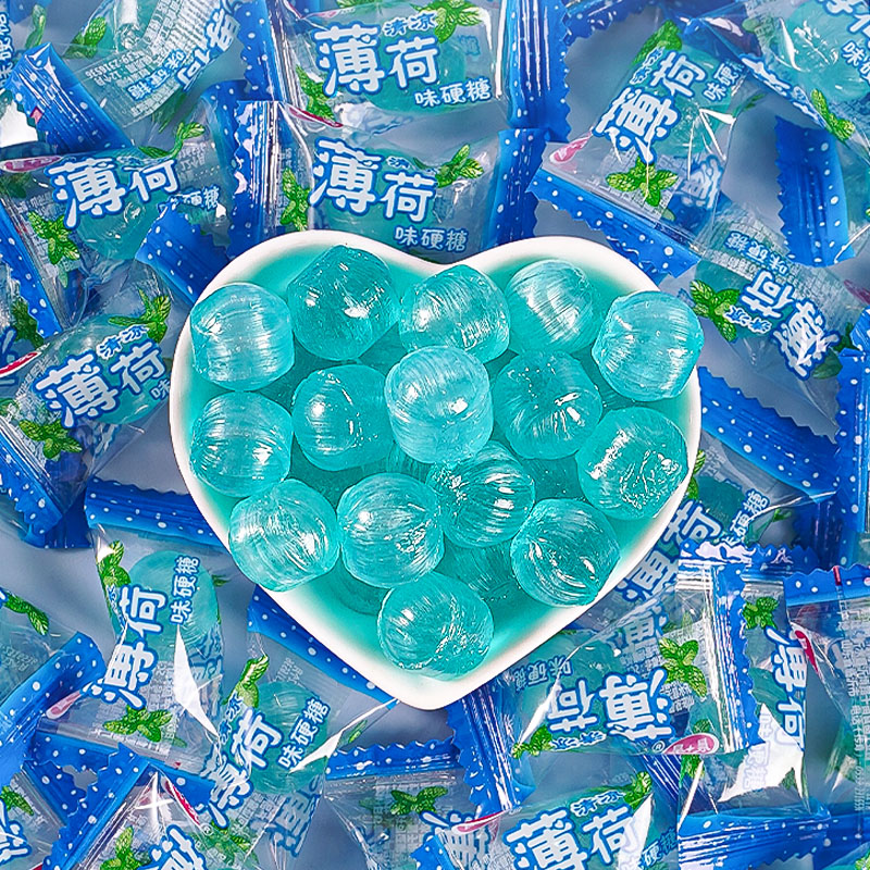 强劲薄荷糖清新口气润喉硬糖果散装休闲办公接吻劲凉酷爽独立包装