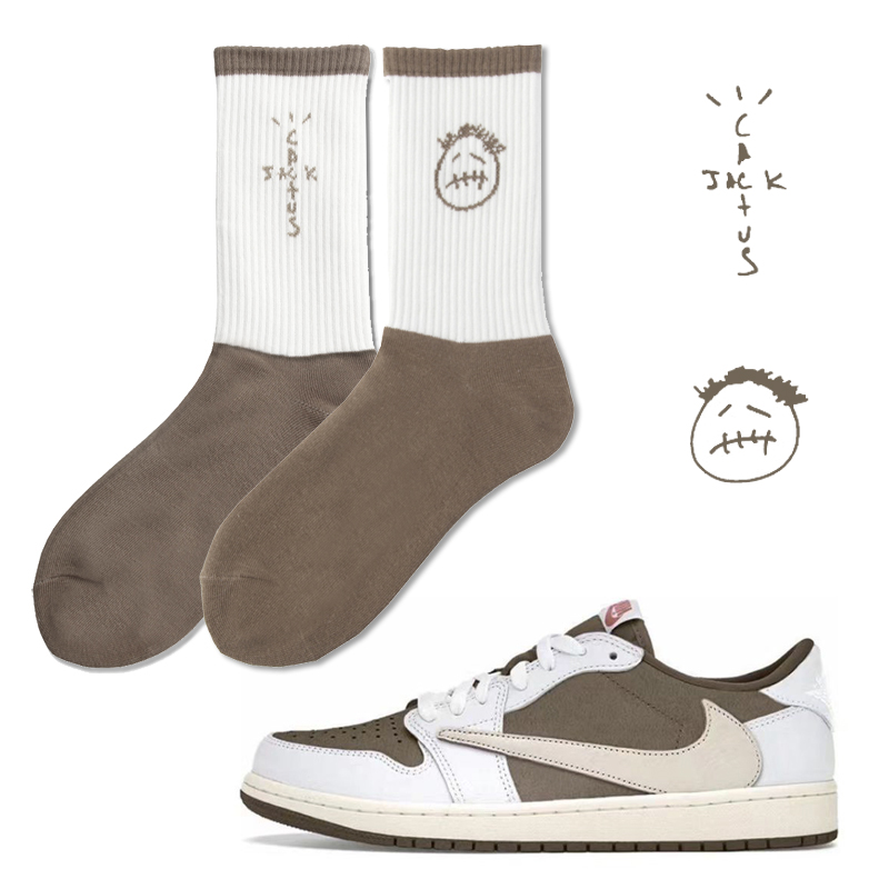 AJ1男女中筒袜倒钩运动袜