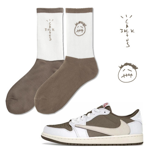 AJ1男女中筒袜倒钩运动袜