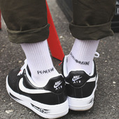 peaceminusone权志龙潮牌GD同款 中筒袜子黑白长袜街头韩风bigbang