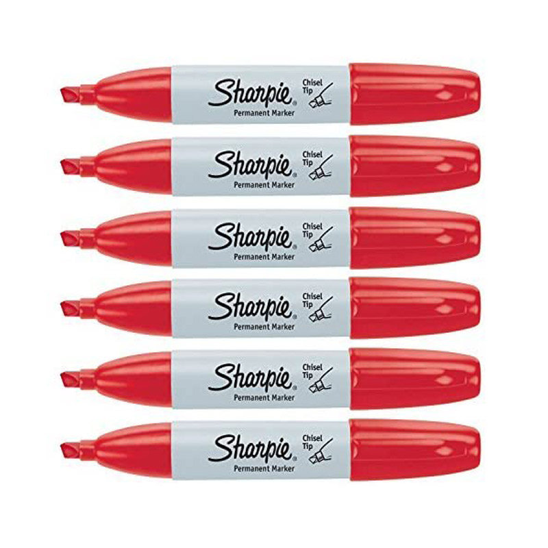 美国三福斜头方头扁头记号笔 油性马克笔签名笔sharpie38201 4mm