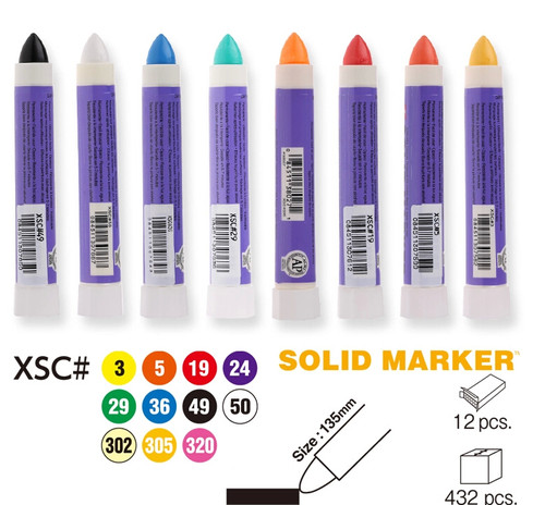 樱花固体油漆笔钢板水面书写