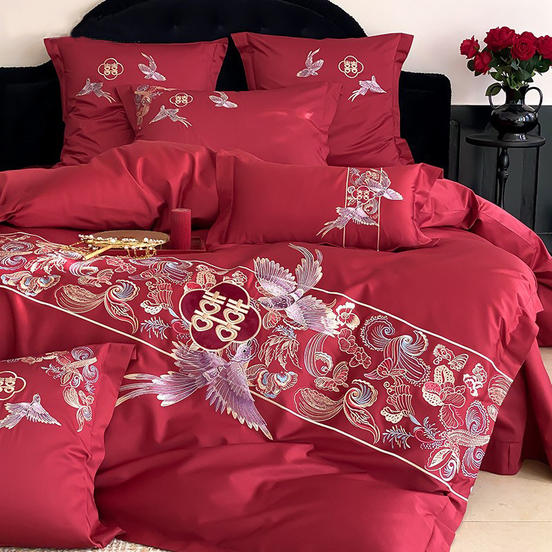 高端喜嫁长绒棉四件套