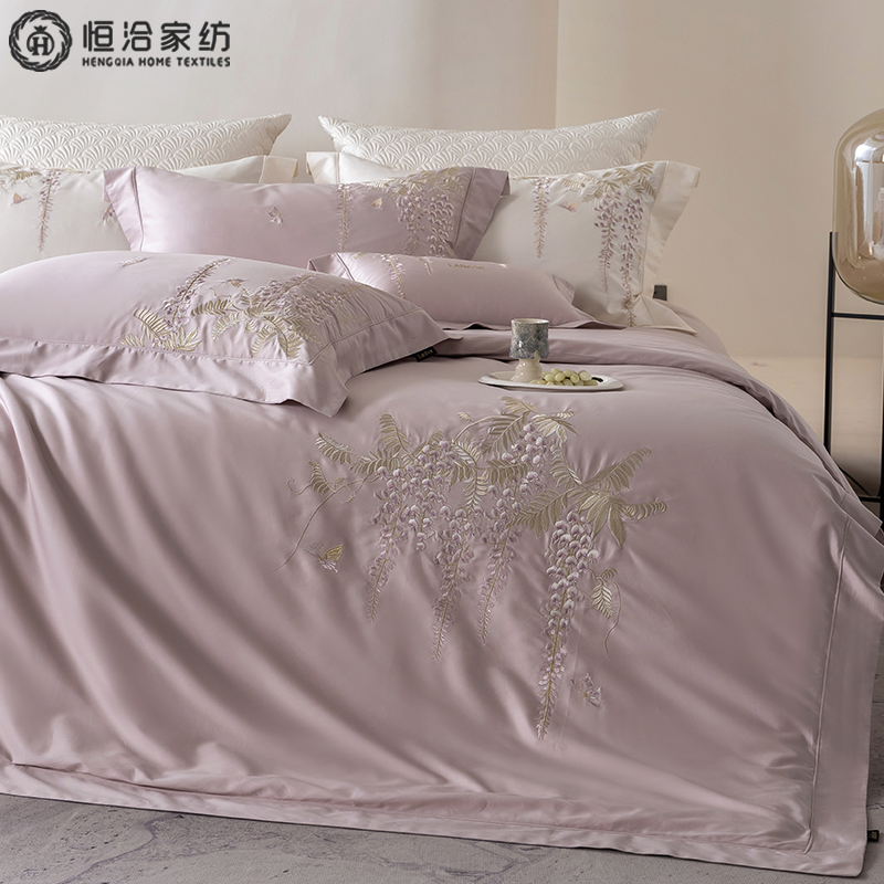 轻奢风500T超柔长绒棉四件套