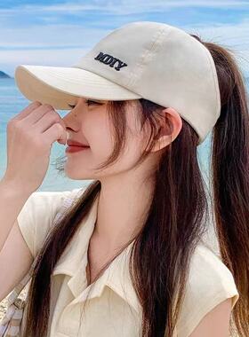 夏季空顶大檐防晒显脸小棒球帽女