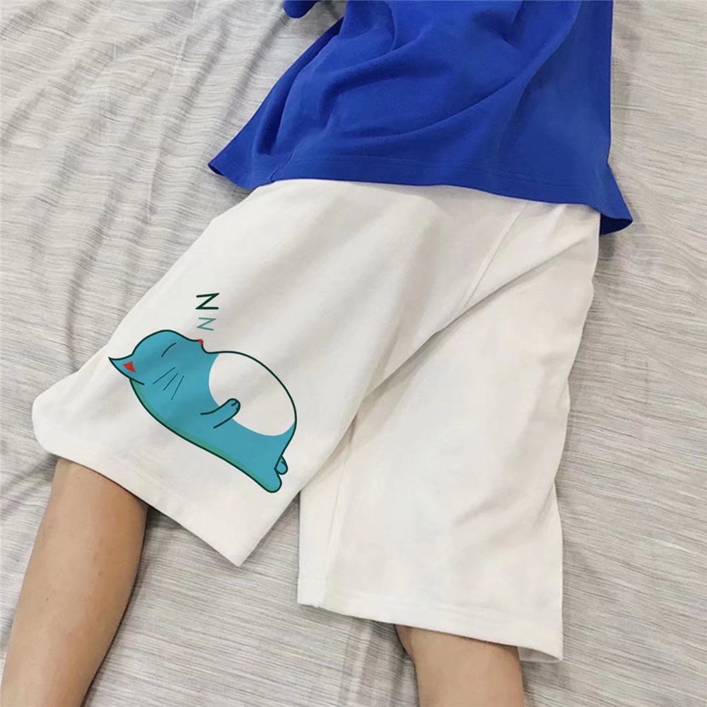 国潮男裤胖子纯棉宽松休闲