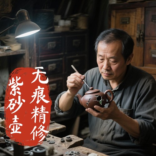 紫砂壶茶壶无痕修复恢复如新