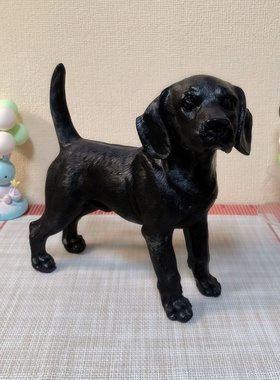 狼狗一对公母摆件旺财祈福摆件