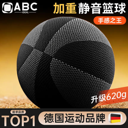 德国加重静音篮球室内无声高弹力5号仿真儿童玩具训练家用不掉渣