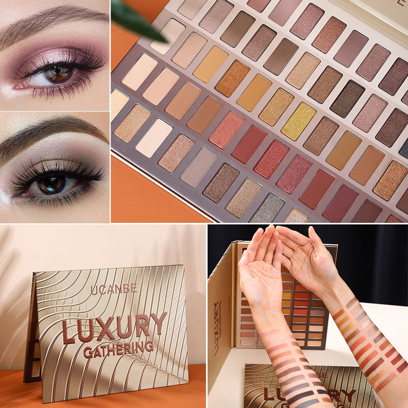 夏天烤奶日常自然裸色淡妆眼影盘