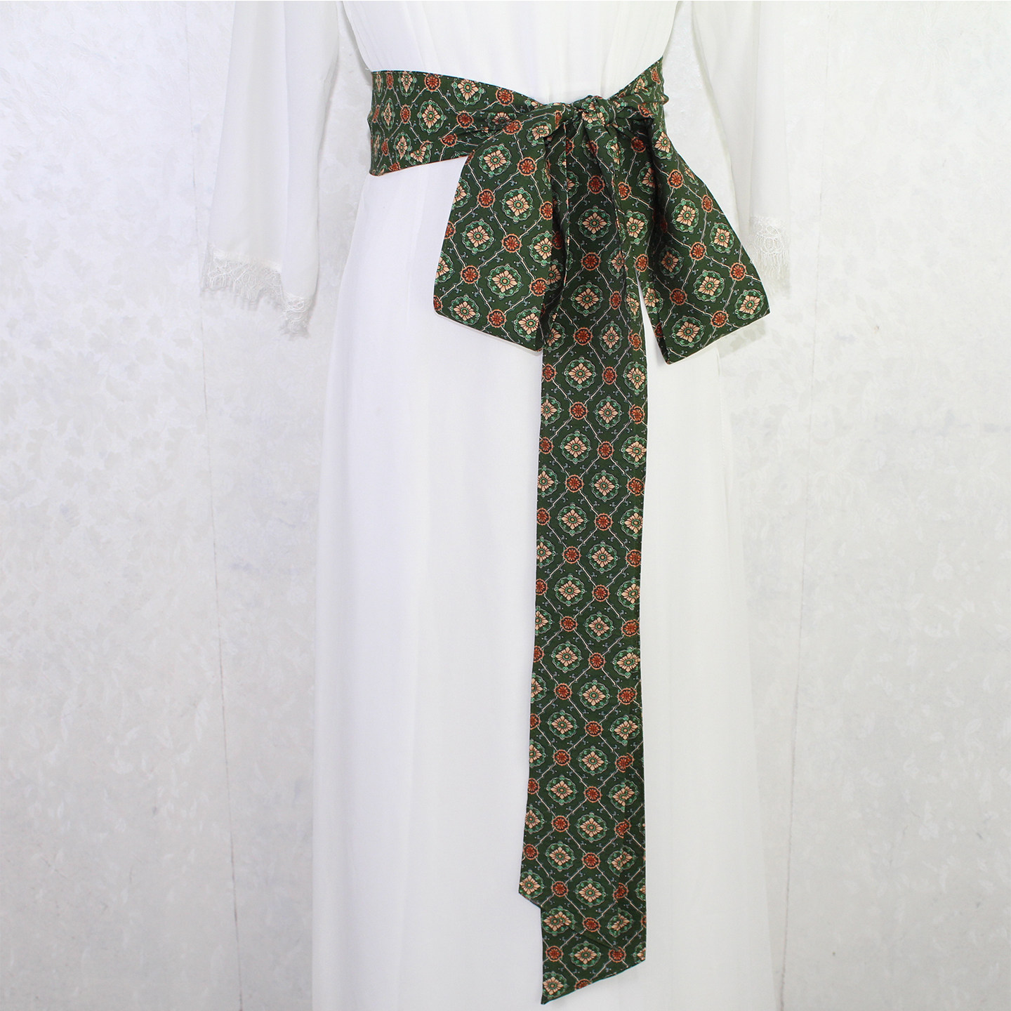 古风汉服印花超长布条腰带唐风复原印花圆领袍系带