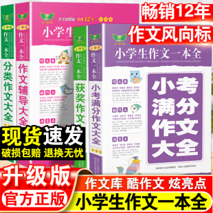 2024小学生作文一本全分类获奖作文辅导大全小考满分作文大全写作专项分类优秀满分同步作文小学作文素材三四五六年级通用小升初